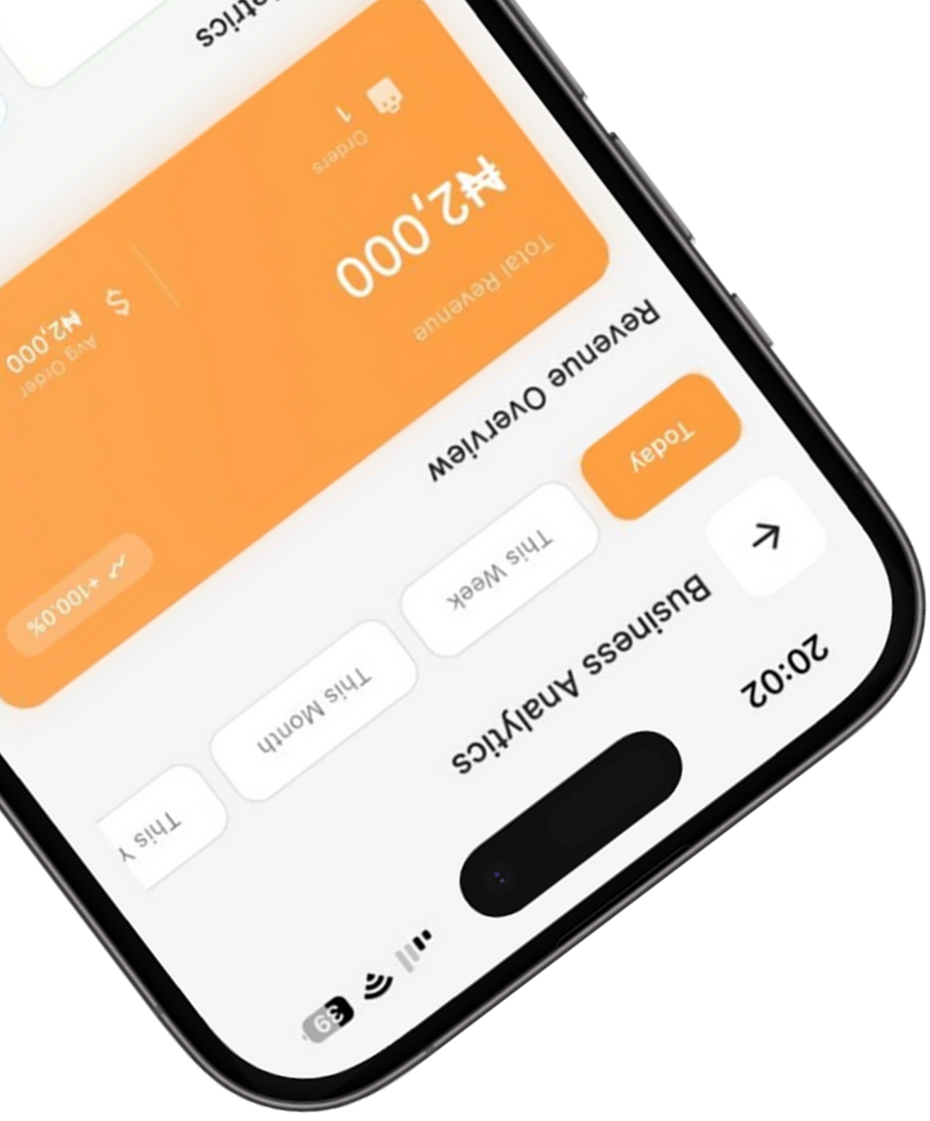 Phone mock up showing KarryBiz store list